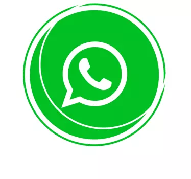 Personalised Whatsapp Logo window decal - TenStickers