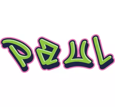 Awesome personalised graffiti urban decal - TenStickers