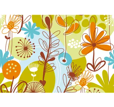 Floral Laptop Sticker - TenStickers