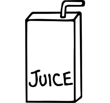 Apple juice laptop sticker - TenStickers