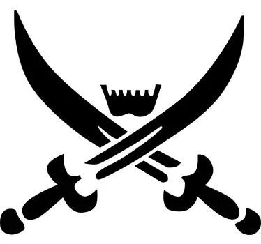 Pirate Skull Apple Mac Sticker - TenStickers