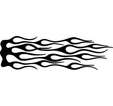 Flame sticker Motorbike sticker - TenStickers