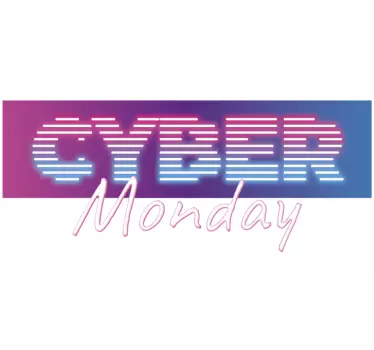 Cyber Shopping Event shop window sticker - TenStickers