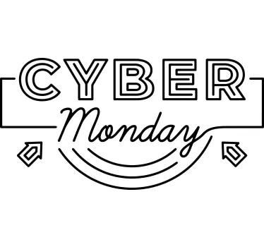 Cyber Monday Special shop window sticker - TenStickers