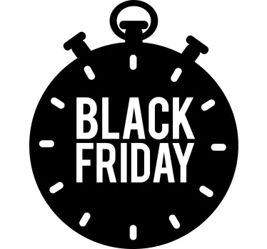 Countdown black friday shop window sticker - TenStickers