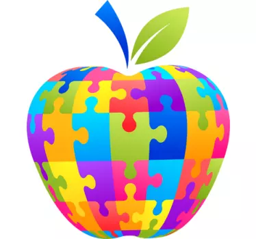 Colourful Apple MacBook Sticker - TenStickers