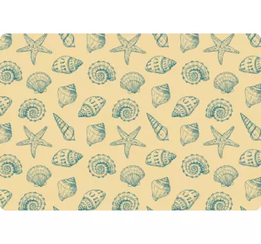 Seashell Motif laptop skin - TenStickers