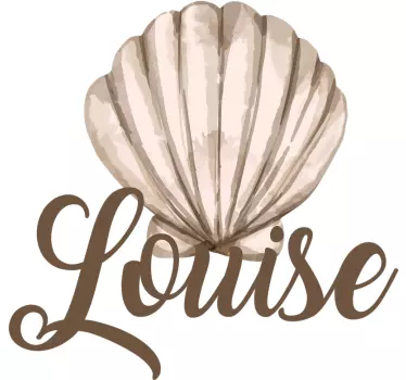 seashell with name Seashell Stickers - TenStickers