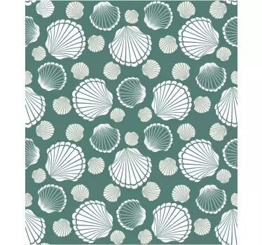 Seashell world window decal - TenStickers
