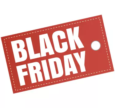 Black Sale Tag sales sticker - TenStickers