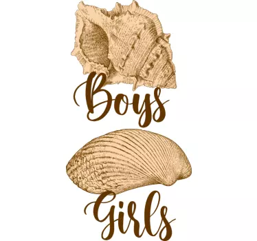 Boys And Girls Signs wall sticker for kids - TenStickers