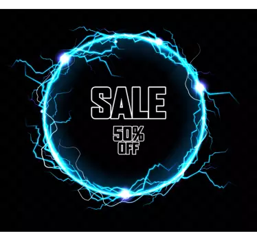 Sales sticker electric sale offer - TenStickers