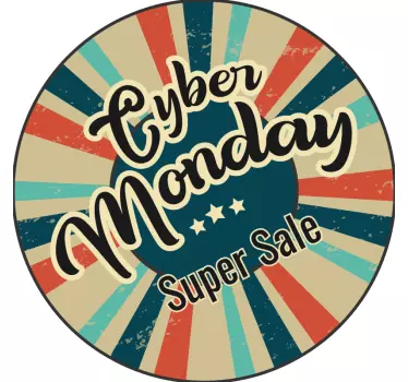 Cyber Sale Sign sales sticker - TenStickers