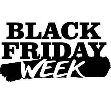 Shop window sticker black friday weekend - TenStickers