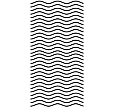 Wavy lines for glass window decal - TenStickers