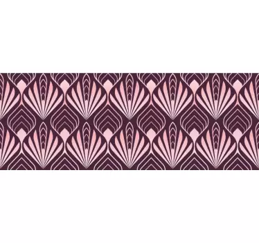 Abstract palm shapes of rose decals for furniture - TenStickers