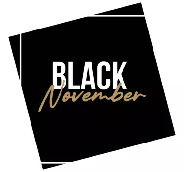 Sales sticker bold november sign - TenStickers