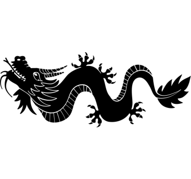 monocolor dragon  Car Decal - TenStickers