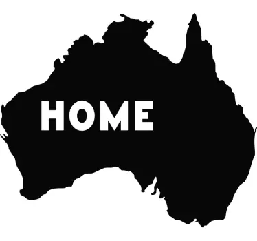 Home Australia map Car Decal - TenStickers