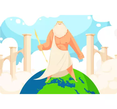 Greece on globe laptop stickers - TenStickers