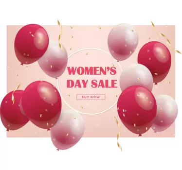 Women's day sale  window decal - TenStickers
