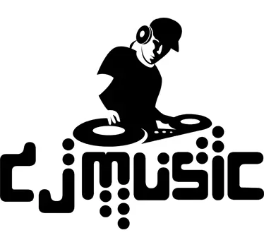 DJ Music Wall Sticker - TenStickers
