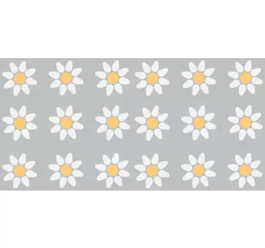 Daisy pattern decals for furniture - TenStickers