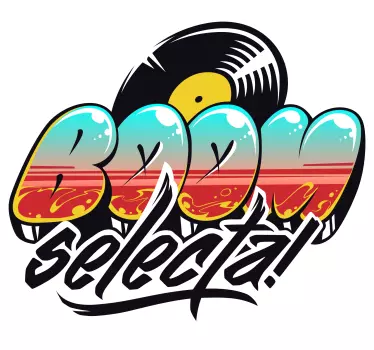 Music graffiti sticker bundle - TenStickers
