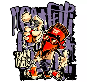 Graffiti street art sticker bundle - TenStickers