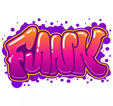 Funk Graffiti wall decal - TenStickers