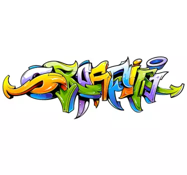 Graffiti multicolor  sticker bundle - TenStickers