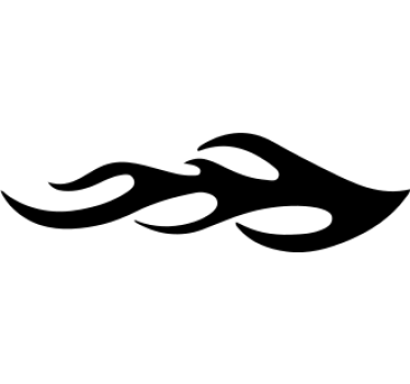 Cool Flames Car Decal - TenStickers