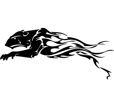 tribal style lion Car Decal - TenStickers