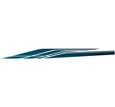 Blue race stripe Car Decal - TenStickers