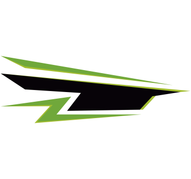 Green and black car wrap Car Decal - TenStickers