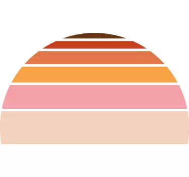70's sun headboard wall sticker - TenStickers