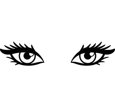 Anime eyes laptop stickers - TenStickers