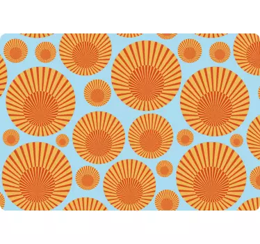 Laptop skin with circular pattern overlay - TenStickers