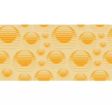Retro sun draw decals for furniture - TenStickers