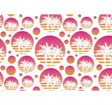 Tropical Palm Design laptop skin - TenStickers