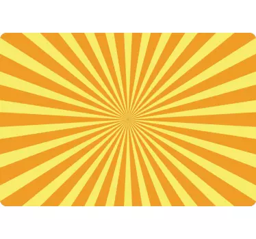 Radiating Sunburst Pattern laptop skin - TenStickers