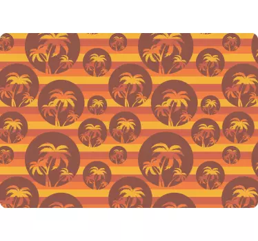 Tropical Palm Pattern laptop skin - TenStickers