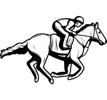 Race Horse Movement football sticker - TenStickers
