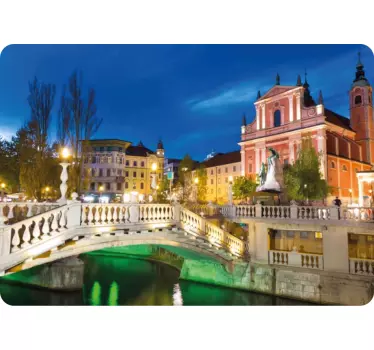 Ljubljana Cityscape laptop skin - TenStickers