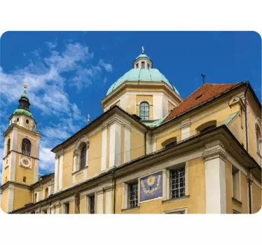 ljubljana Cathedral laptop stickers - TenStickers