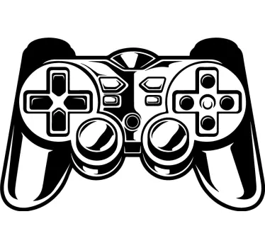 Game controller black game decal - TenStickers