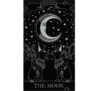 MYSTICAL MOON DOGS iPhone sticker - TenStickers