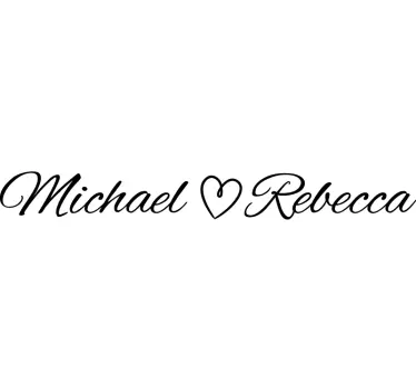 Personalized Name Art quote sticker - TenStickers