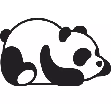 Baby panda laptop sticker - TenStickers