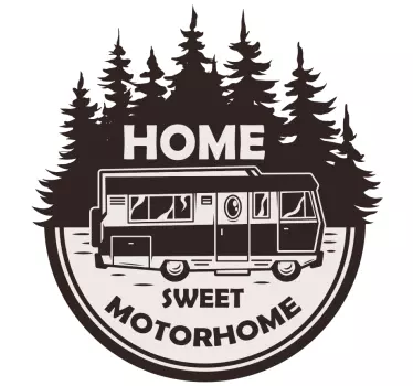 Home sweet motorhome Caravan decals - TenStickers